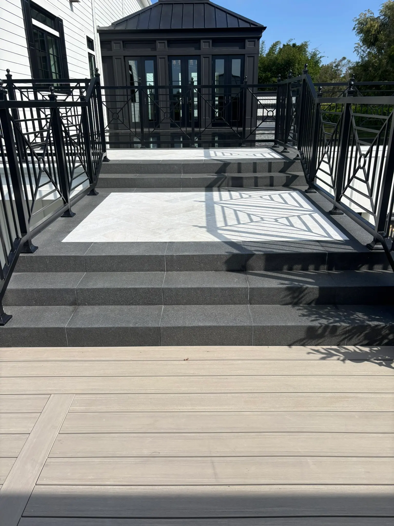 Backyard hardscape project