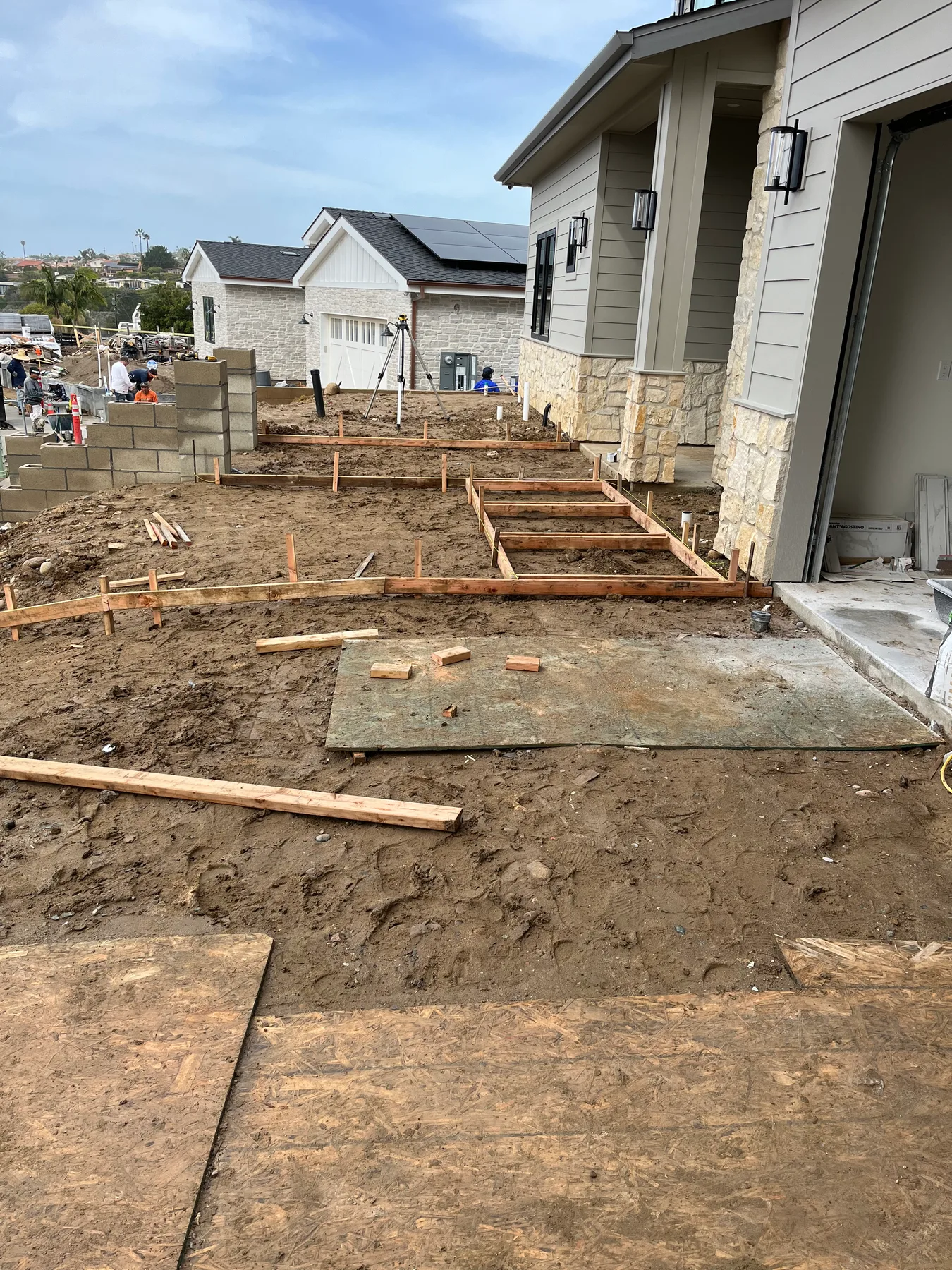 Coastal front yard project — before