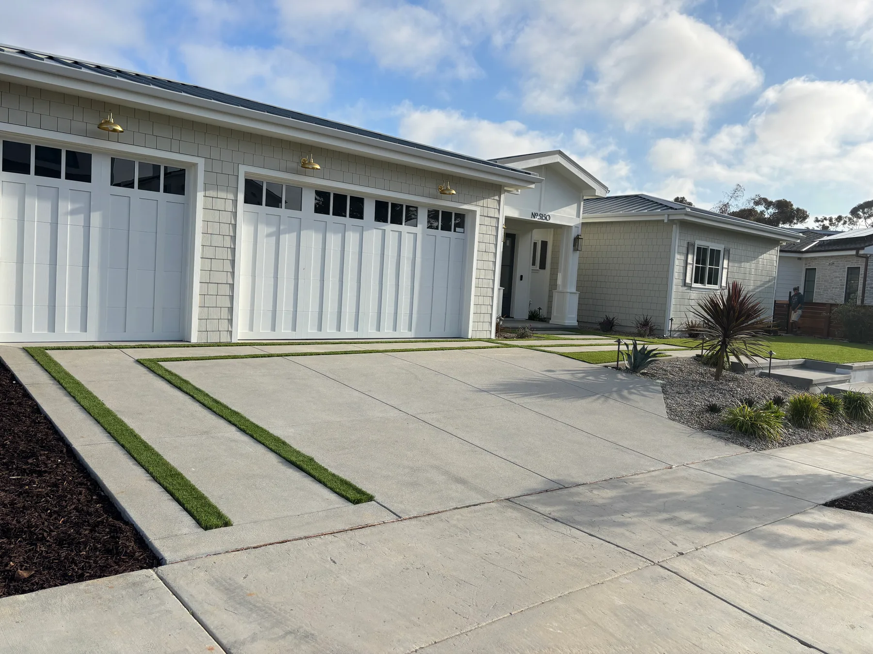 Coastal driveway project — after