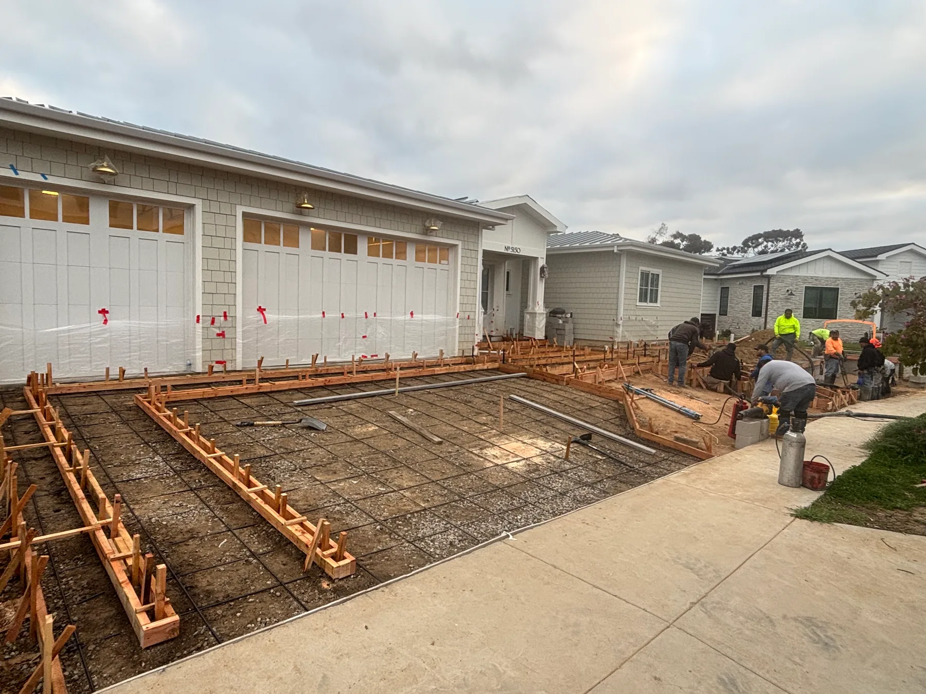 Coastal driveway project — before