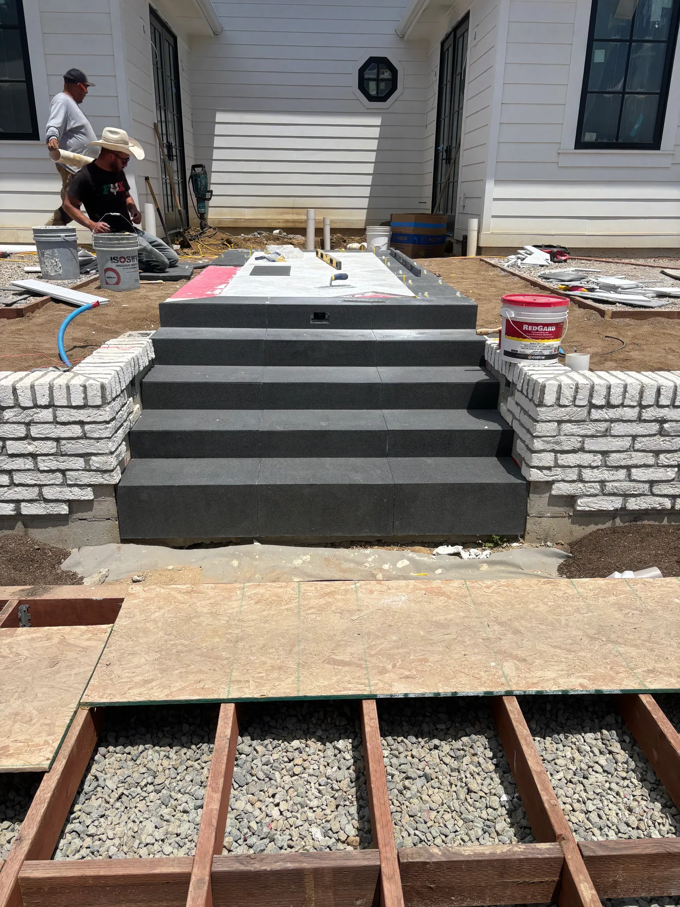 Modern farmhouse entry project — before