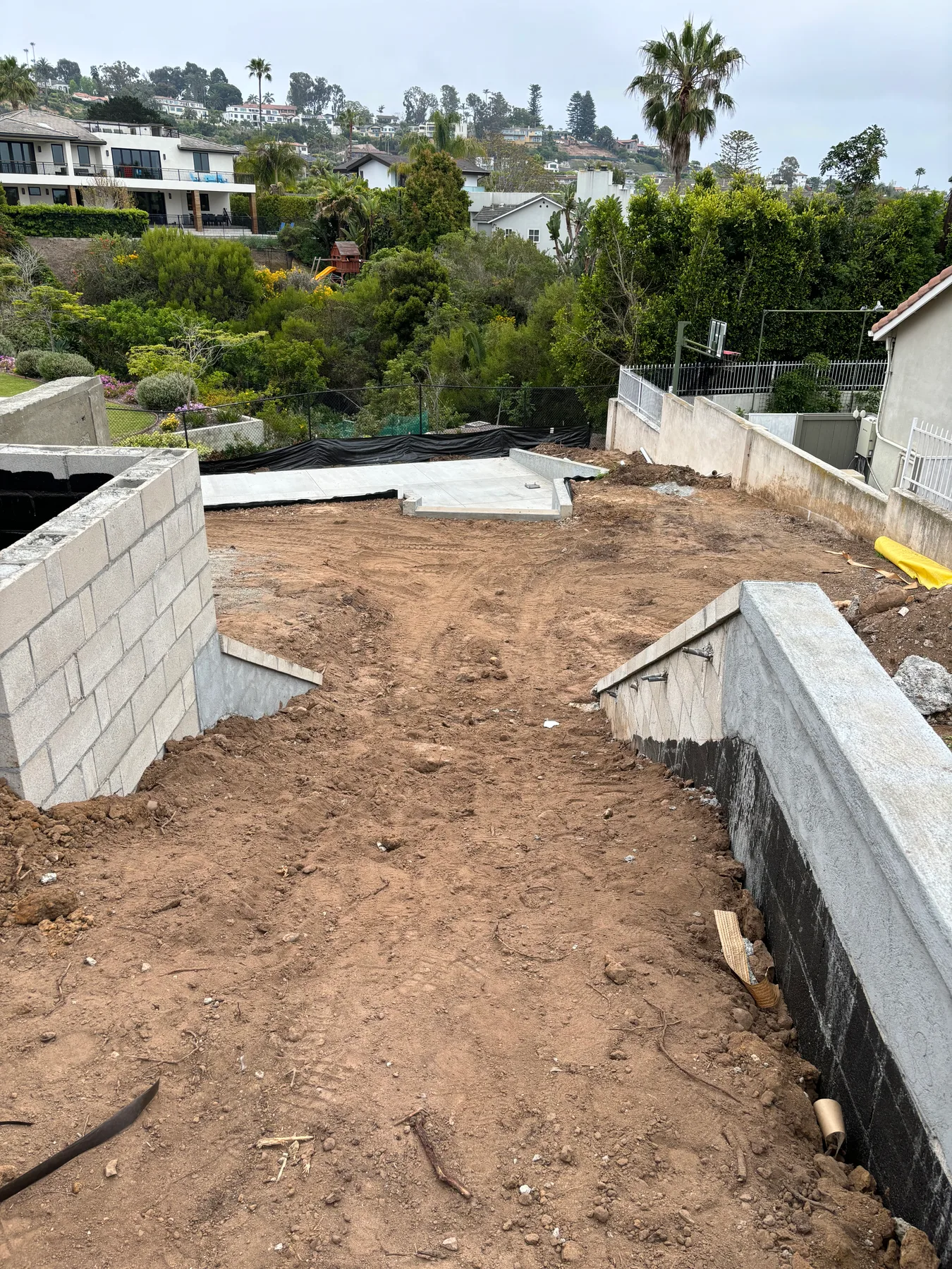 Hillside estate project — before