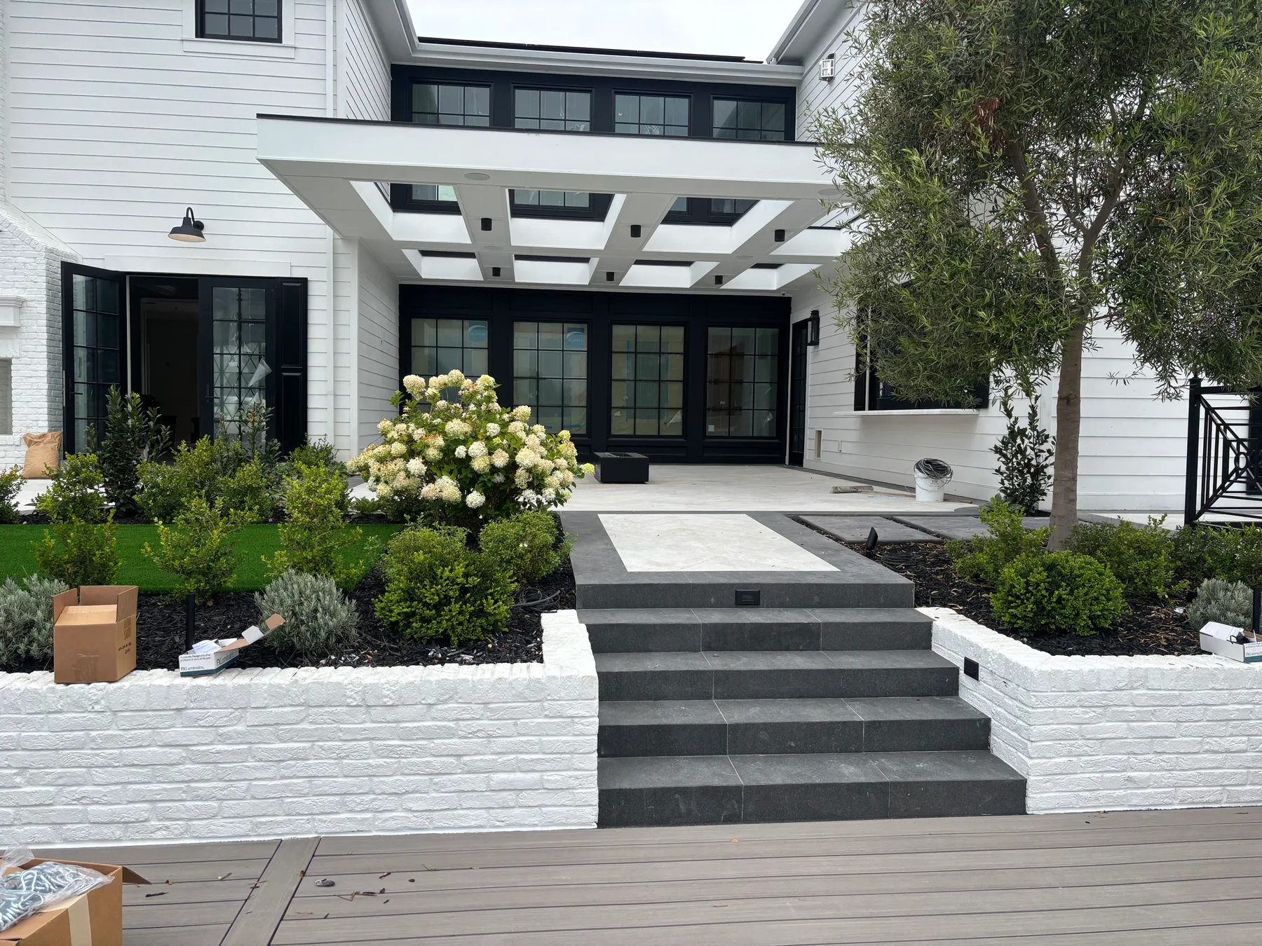 Modern farmhouse patio project — after