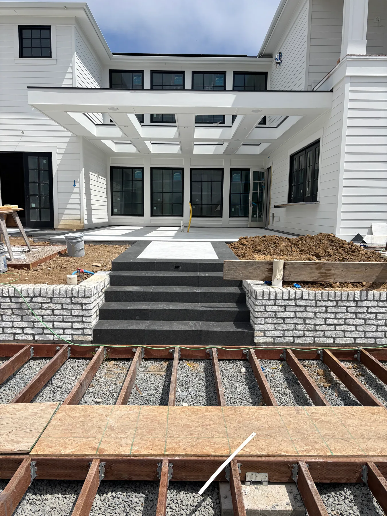 Modern farmhouse patio project — before