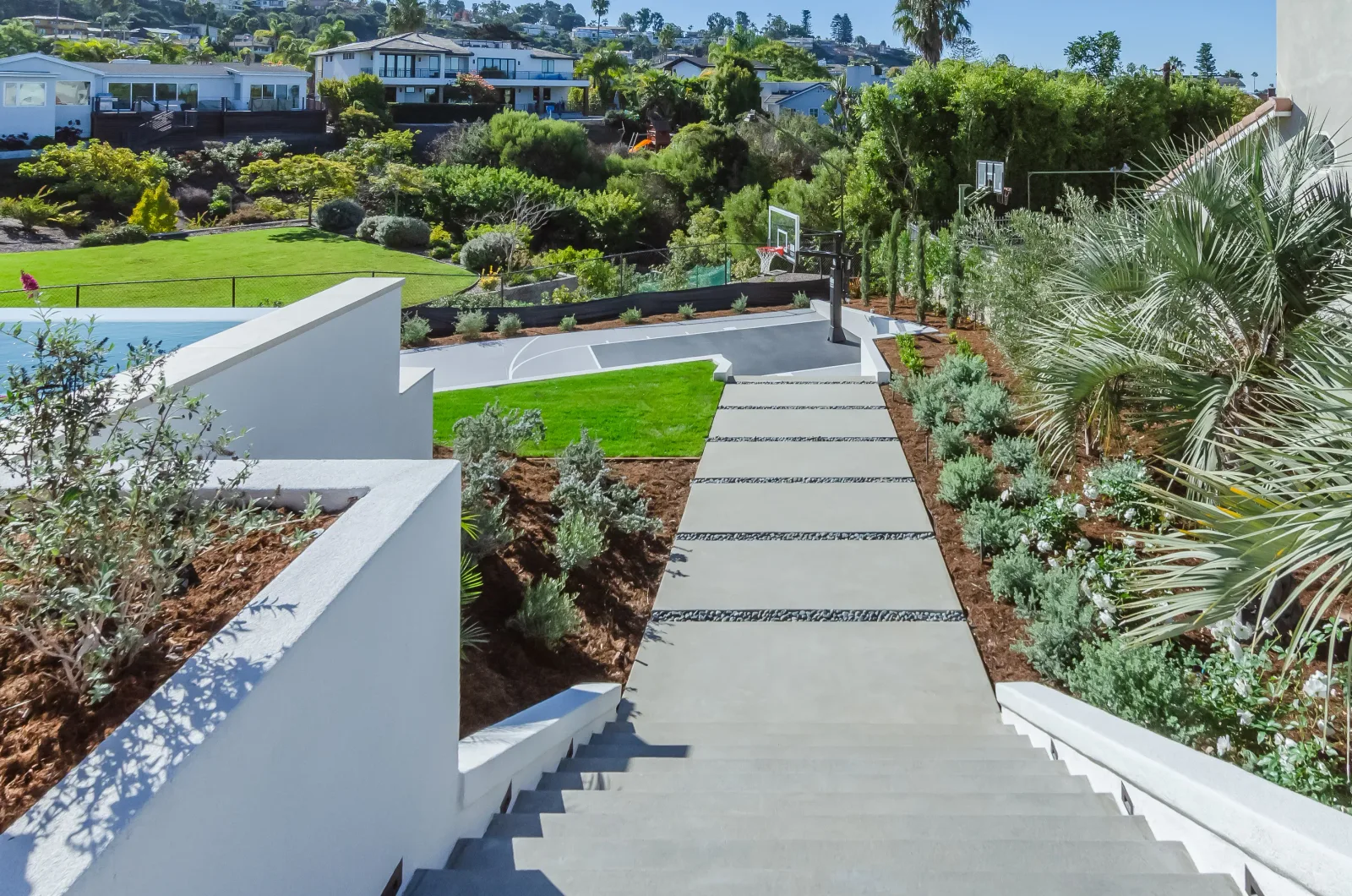 Professional design planning for landscape project